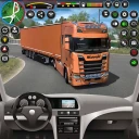 Vrachtschip rijdende auto spel icon
