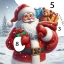 Santa Color By Number Games icon