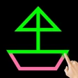 Lijntekening: No lift icon
