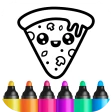 塗り絵子供向けお絵描きゲーム。知育色塗りアプリ・ぬりえこども icon