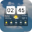 Sense flip clock & weather icon