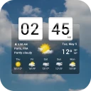Sense flip clock & weather