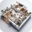Projeto de casa 3D icon