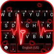 Teclado Neon Red Heartbeat icon