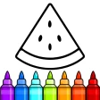 Niños colorear: dibujos juegos icon