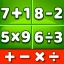 Matte spel: addera, subtrahera icon