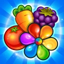 Garten Match 3 Puzzlespiel