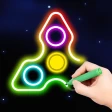 Fingerspinner: Glow Art Draw icon