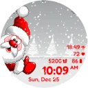 Santa Christmas Snowing icon
