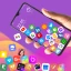 Rolling Icon: Papel parede 3D icon