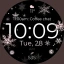 Snowflake rose gold watch face icon