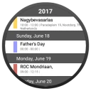 Calendar for wear