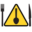 Lebensmittelwarnung icon