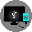 USB-Anschluss TelefonFernseher icon