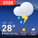 Météo locale：Widget d'alerte