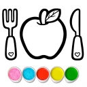 Coloring Meal for Kids Game icon