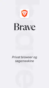 Brave privat webbrowser screenshot