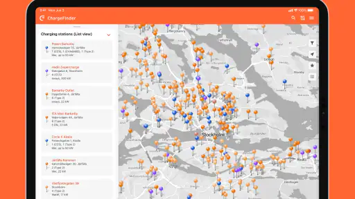 ChargeFinder: Ladestationer screenshot