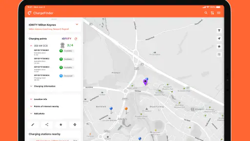ChargeFinder: Ladestationer screenshot