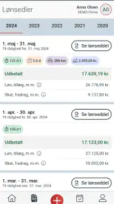 Danløn screenshot