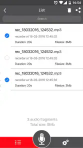 Diktafon screenshot