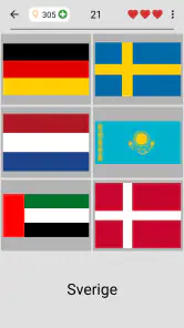 Flag fra alle lande i verden screenshot