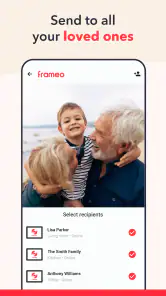 Frameo: Del til fotorammer screenshot