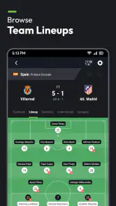 Futbol24 soccer livescore app screenshot