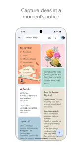 Google Keep - noter og lister screenshot