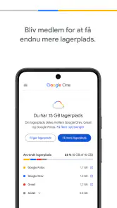 Google One screenshot