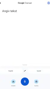 Google Oversæt screenshot