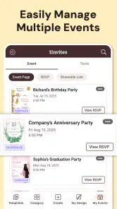 Invitation Maker, Card Design screenshot