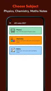 JEE notes 2027 screenshot