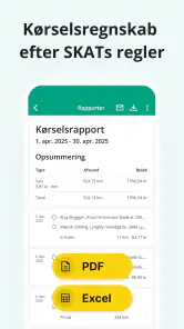 Kørebog til Kørselsregnskab screenshot