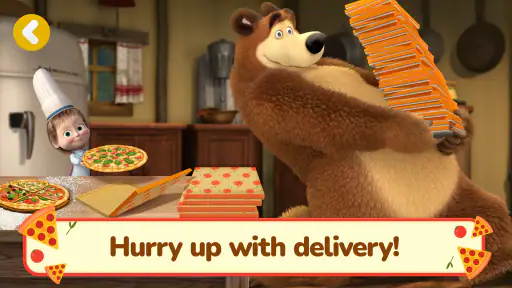 Masha og Bjørnen: Pizza screenshot