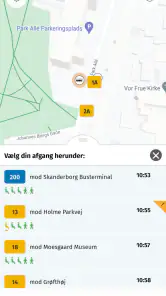 Midttrafik live screenshot