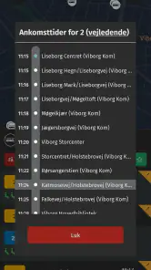 Midttrafik live screenshot
