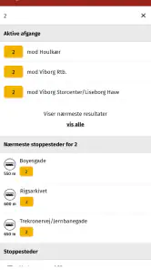 Midttrafik live screenshot