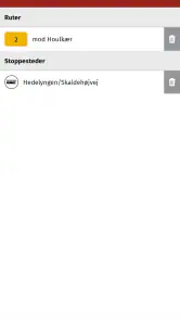 Midttrafik live screenshot