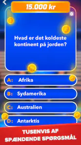 Millionær - Quiz & Trivia spil screenshot