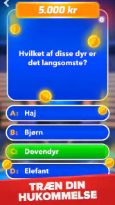 Millionær - Quiz & Trivia spil screenshot