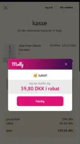 Molly Shopping Assistent screenshot