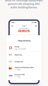 Norlys Opladning screenshot