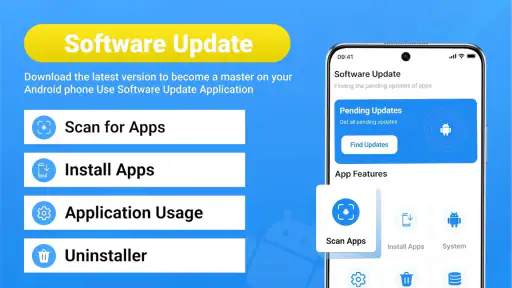 Opdater den nyeste software screenshot