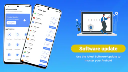 Opdater den nyeste software screenshot