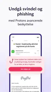 Proton Mail: Krypteret e-mail screenshot