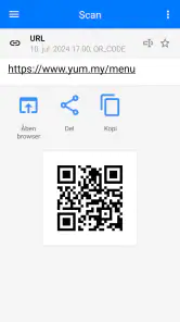QR- & Stregkodescanner screenshot