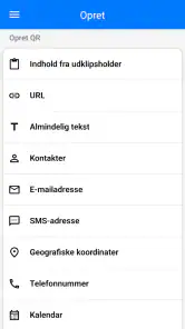 QR- & Stregkodescanner screenshot