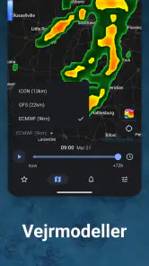 RainViewer: Vejrradar Danmark screenshot