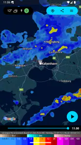 Regn Alarm (Rain Alarm) screenshot